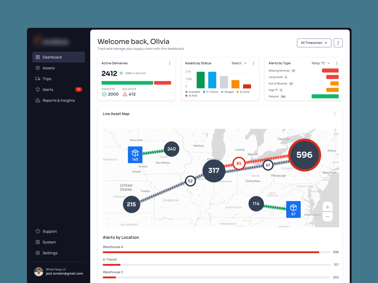 UX, UI and product design for a Google-backed shipping logistics company.